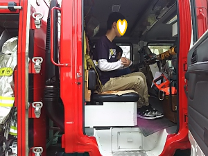 消防車乗車